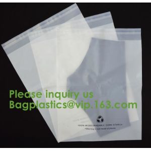 Buy cheap Biodegradable Bolsas 100% PLA Biodegradable Cornstarch Bags Compostable Garment Packaging With Self Adhesive Seal from wholesalers