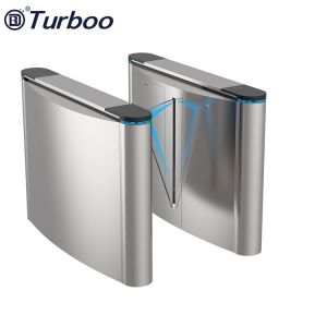 Buy cheap Pedestrian Access Control Turnstile Flap Barrier Gate With Fingerprint Face Recognition from wholesalers