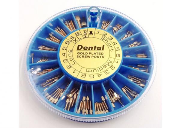 Buy cheap 120Pcs/Box Dental Surgical Orthodontic Dental Gold Plated Screw Posts from wholesalers