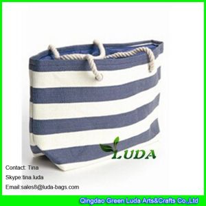 Buy cheap LUDA handmade bags navy blue striped cheap paper straw hand bags from wholesalers