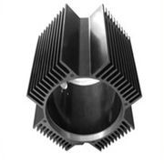 China Hollow Aluminum Extrusion Extruded Aluminum Heatsink 6000 Series T5 T6 on sale