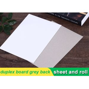 Buy cheap 250g white duplex board Grey Back Duplex Board Paper For Printing Box from wholesalers