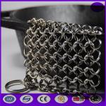 cast iron wire mesh pan scrubber pan cleaner