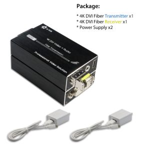 Buy cheap Mini 4K DVI Fiber Optic Extender with Stereo Audio with DVI 1.0 and HDCP 1.2 Support from wholesalers