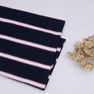 Buy cheap Breathable Durable Elastic And Strong Durable Striped Knit Fabric For T-Shirt from wholesalers