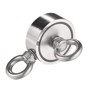 500IB 1000 IB double side fishing pot magnet with eyebolt
