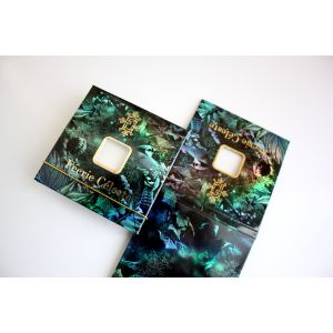 Buy cheap Holographic Paper Eyeshadow Packaging DIAM 27MM With Elastic Band Closure from wholesalers