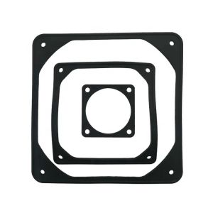 Buy cheap Customized Silicone Rubber Square Flat Gasket With Perforated Edges from wholesalers