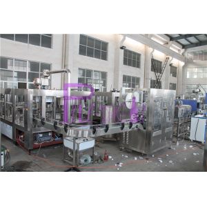 PLC Control Water Production Line , 15000BPH Plastic Bottle Monoblock Filling