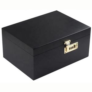 Customize Luxury Solid Wood Box Eco-friendly Wooden Decorative Boxes with Hinged