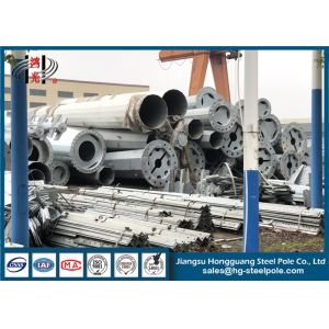 Buy cheap 500kg Design Load Steel Transmission Pole Hot Dip Galvanized Customized from wholesalers