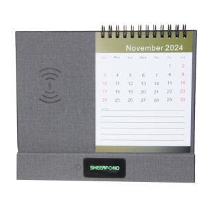 Buy cheap 2024 Custom 365 Day Calendar Multifunctional Wireless Charging Desk from wholesalers