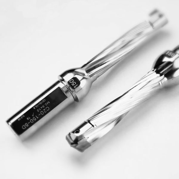 5D Crown Drill Bit Tungsten Steel Spiral Flute Step Drill Indexable Deep Hole