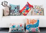 Buy cheap Cute Cartoon Anamal Throw Silk Cotton Pillow Linen Decorative Cushion Cover Pillowcase For Sofa from wholesalers