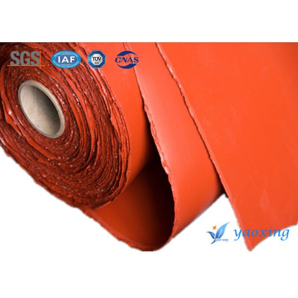 Quality Ozone Resistant 1m 1.2m Width Red Silicone Fiberglass Fabric for sale