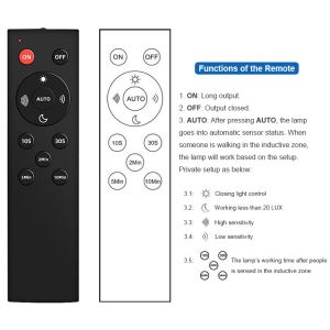Outdoor Security Motion Sensor Flood Light Led with Remote IP66 Waterproof