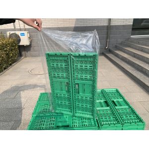 Buy cheap Mesh Style Foldable Plastic Nestable Crate for Agriculture Collapsible Stackable Storage from wholesalers