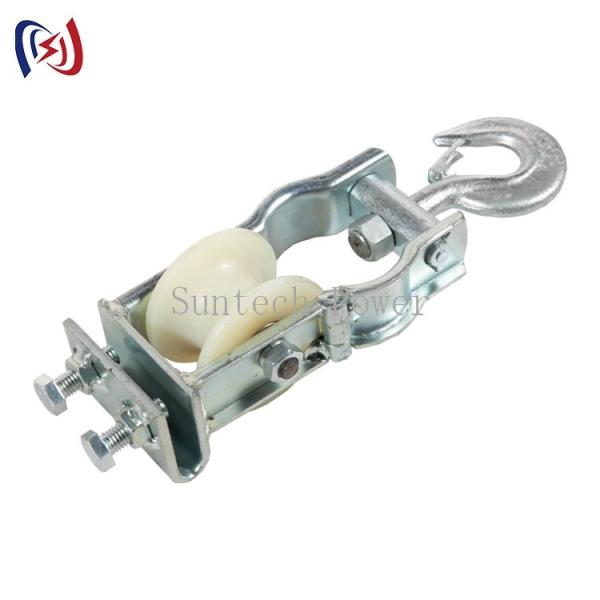 Quality Dual-Use Sitting and Hanging Type Wire Rope Conductor Pulley Stringing Block for sale