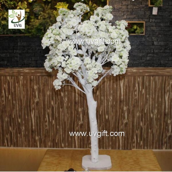 Quality UVG CHR122 Natural Wood Trunks Indoor Home Decorative Artificial Tree with Cherry Flower for sale