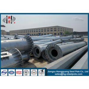 Buy cheap Dodecagonal Electric Galvanized Steel Pole / Long Steel Power Pole from wholesalers