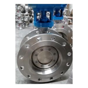 Buy cheap BUTTERFLY Structure Electric Double Flanged Butterfly Valve for Low Temperature Media from wholesalers