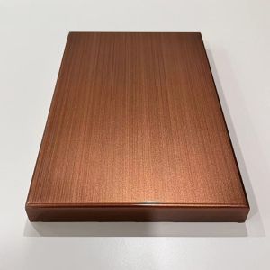 Buy cheap Metallic Paint Brushed Copper Aluminum Solid Panel 150x200x20mm from wholesalers