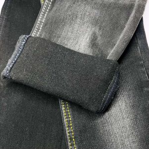 Buy cheap Heavy Thick Brushed Woven Grey Denim Fabric Winter Design 178CM product