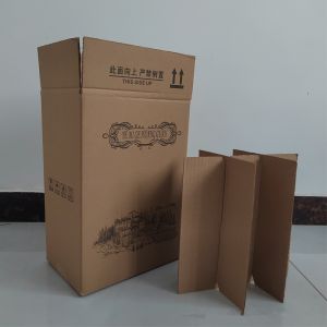 Buy cheap Rectangular Wine Corrugated Cardboard Shipping Carton Box Versatile and Durable Packaging Solution With Insert from wholesalers