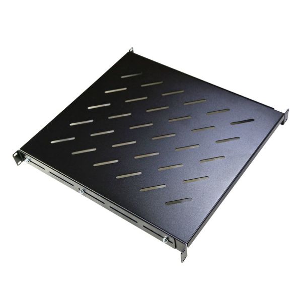 Quality 19" Network Cabinet Fixed Shelf Vented Cantilever Fixed Server Rack Shelf 1U 2U Cantilever Shelf with RAL9004 Black Sliding Shelves Adjustable trays Customized Adjustable Rack Tray Telescopic Shelves  for sale