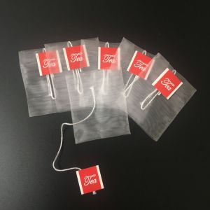 Buy cheap Biodegradable Corn Fiber Mesh Filter Bags , Empty Nylon Pyramid Tea Bags With Tag from wholesalers