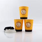 Buy cheap Printing Single Wall Paper Cups Customized Hot Coffee Paper Cup With Lid from wholesalers