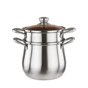 Different Size Stackable Steamer Pot Stainless Steel Material Double Layer