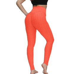 Seamless Womens Patterned Gym Leggings High Waisted Polyester And Spandex
