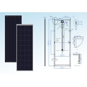 Buy cheap Framed Low Iron Tempered Glass Polycrystalline Silicon Solar PV Panel from wholesalers