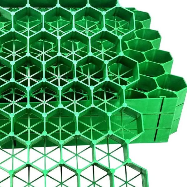 Quality ASTM Honeycomb Plastic Grass Grid Polypropylene Geogrid Gravel Stabilizer for sale