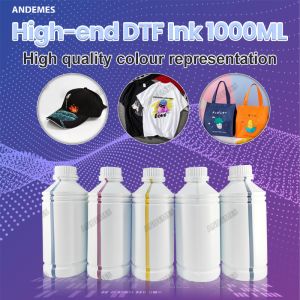Heat Transfer Textile Printing DTF Ink 1000ml CMYK White Printing Water Based