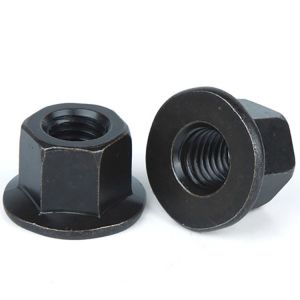 Buy cheap Grade 8 Black Oxide Coating Large Hexagon Flange Nuts from wholesalers