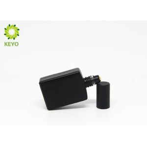 Buy cheap Black Glass Fragrance Bottles / Diffuser Bottles Personalized With Roll Balls from wholesalers