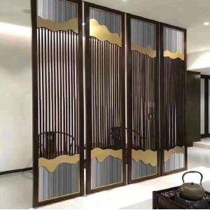 Buy cheap Stainless steel portable folding doors room dividers decorative for restaurant and hotel from wholesalers