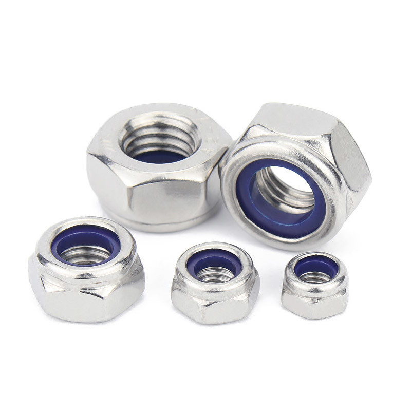 Buy cheap Grade 8.8 Self Lock Nuts M8 / M10 Galvanized Hex Nuts Coarse Thread from wholesalers