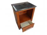Buy cheap Stone Top Wooden Hotel Bedside Tables One Drawer For Bedroom MDF Board from wholesalers