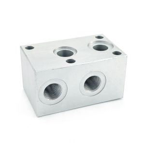 Buy cheap OEM Hydraulic Blocks Customized CNC Machining Parts CE RoHS Specification from wholesalers
