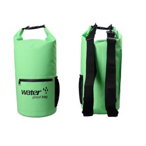 20l Heavy Duty Dry Storage Bags 0.5mm Thickness With Mesh / Front Zipper Pocket