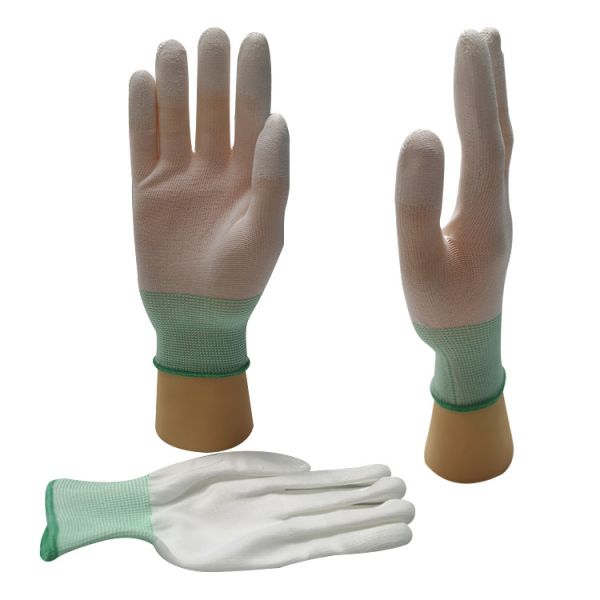 Buy cheap Antislip White Polyester Pu Palm Gloves For Industry S M L XL XXL from wholesalers