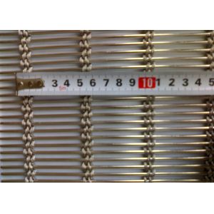 SS304 Decorative Wire Mesh Screen Facade 1m Width Customized Color