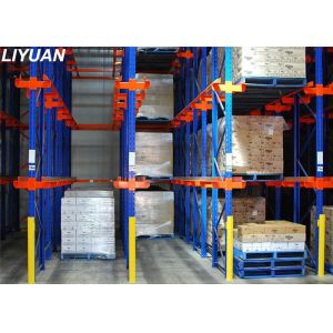 Q235 Steel Warehouse 4000kgs FIFO Drive In Pallet Racking