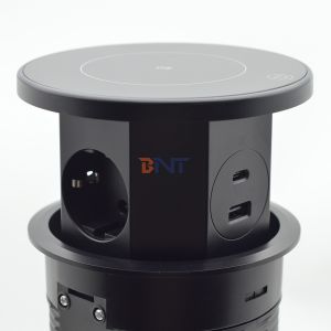 Buy cheap OEM/ODM Smart Pop-Up Power Outlet Aluminum Tabletop Socket with 3 AC Outlets & 2 USB Ports IP44 Standard for Charging from wholesalers