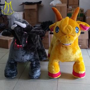 Buy cheap Hansel amusement park walking electric mountable animal plush ride from wholesalers