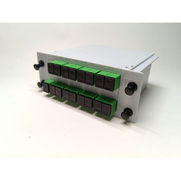 Buy cheap DIN Type 1X16 Insertion Fiber Optic Splitter With SC / APC Connectors LGX PLC 16 Ways from wholesalers