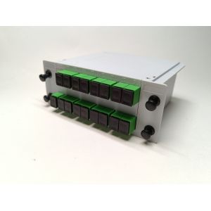 Buy cheap DIN Type 1X16 Insertion Fiber Optic Splitter With SC / APC Connectors LGX PLC 16 Ways from wholesalers